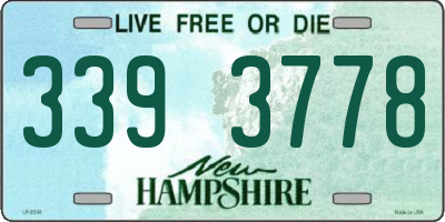 NH license plate 3393778