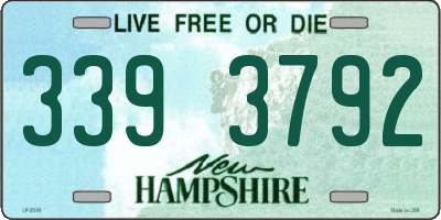 NH license plate 3393792