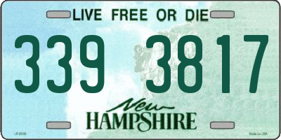 NH license plate 3393817