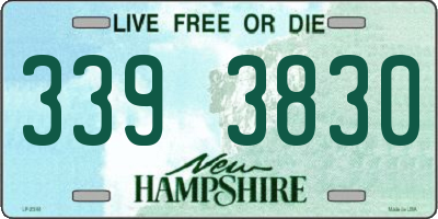 NH license plate 3393830