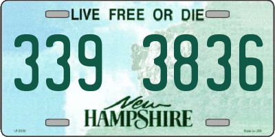 NH license plate 3393836