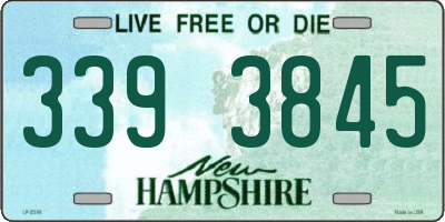 NH license plate 3393845