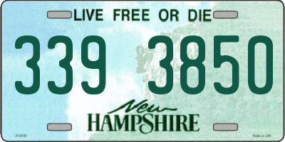 NH license plate 3393850