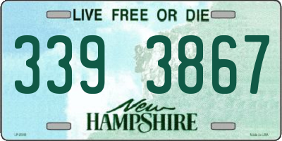 NH license plate 3393867