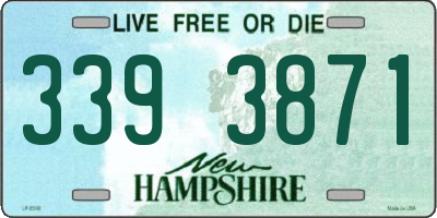 NH license plate 3393871