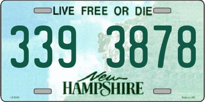 NH license plate 3393878