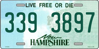 NH license plate 3393897