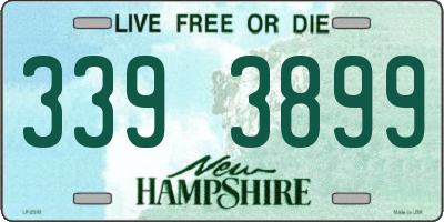 NH license plate 3393899