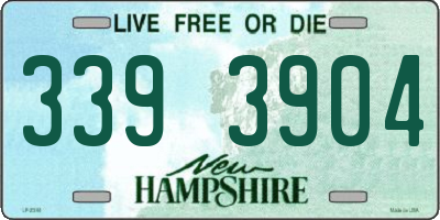 NH license plate 3393904