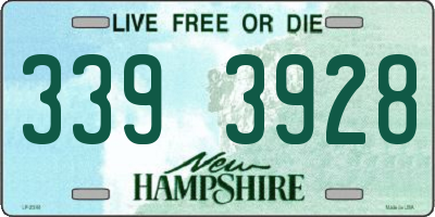 NH license plate 3393928