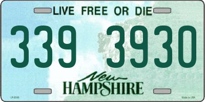 NH license plate 3393930