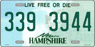 NH license plate 3393944