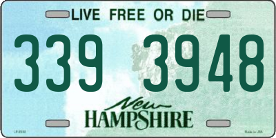 NH license plate 3393948