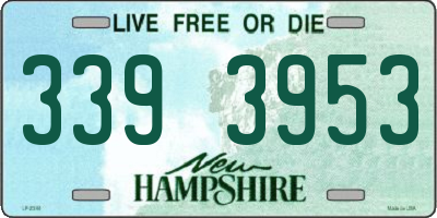 NH license plate 3393953