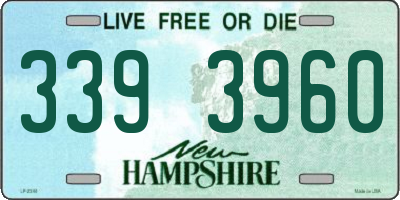 NH license plate 3393960
