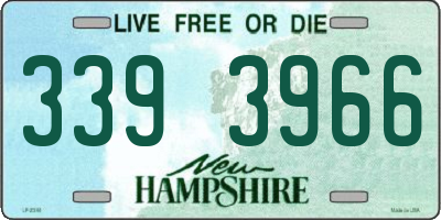 NH license plate 3393966