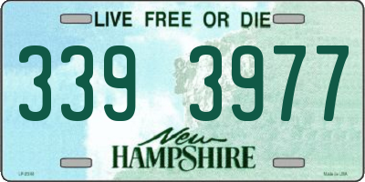 NH license plate 3393977