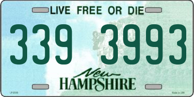 NH license plate 3393993