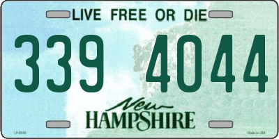 NH license plate 3394044