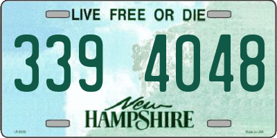 NH license plate 3394048