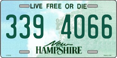 NH license plate 3394066