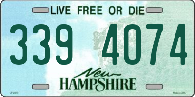 NH license plate 3394074