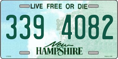 NH license plate 3394082