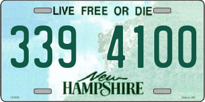 NH license plate 3394100