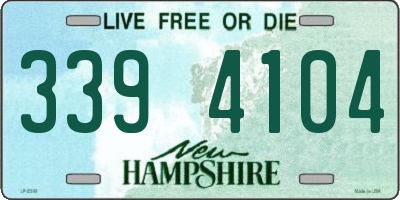 NH license plate 3394104