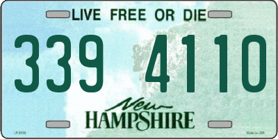 NH license plate 3394110