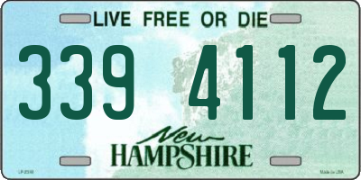 NH license plate 3394112