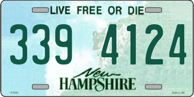 NH license plate 3394124