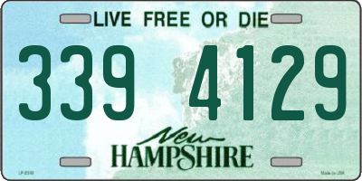 NH license plate 3394129