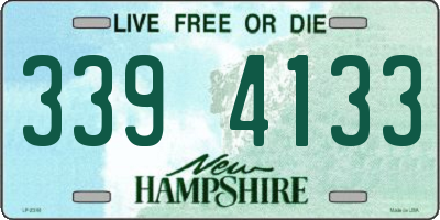 NH license plate 3394133