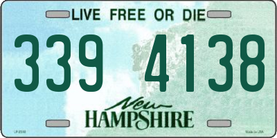 NH license plate 3394138