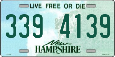 NH license plate 3394139