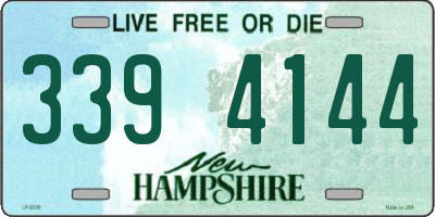 NH license plate 3394144