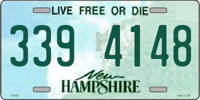 NH license plate 3394148