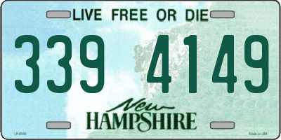 NH license plate 3394149