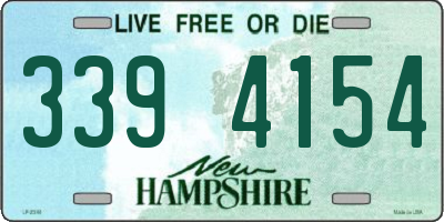 NH license plate 3394154