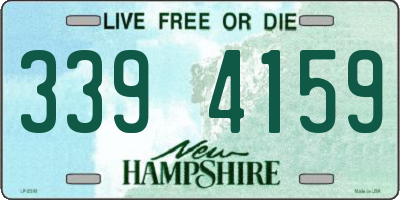 NH license plate 3394159