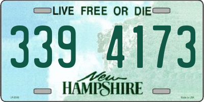 NH license plate 3394173