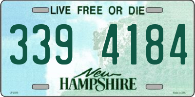 NH license plate 3394184