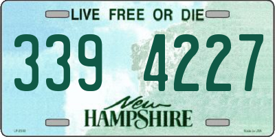 NH license plate 3394227