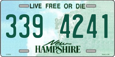 NH license plate 3394241