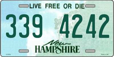 NH license plate 3394242