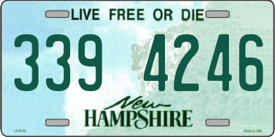 NH license plate 3394246