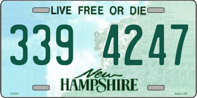 NH license plate 3394247