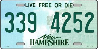 NH license plate 3394252