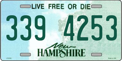 NH license plate 3394253